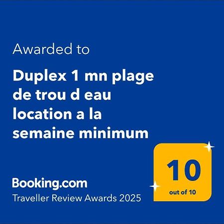 Duplex 1 Mn Plage De Trou D Eau Location A La Semaine Minimum La Saline Les Bains Eksteriør billede